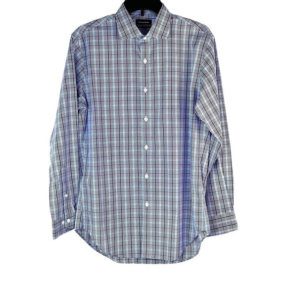 NWOT Esquire Mens Long Sleeve Button Down Performance Slim Fit 15 1/2 (32/22) - Picture 1 of 7